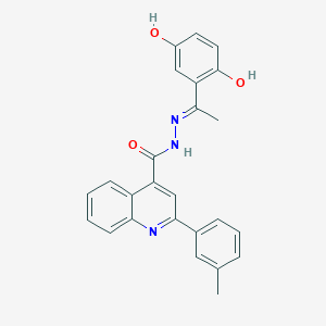 N'-[1-(2,5-dihydroxyphenyl)ethylidene]-2-(3-methylphenyl)-4-quinolinecarbohydrazide