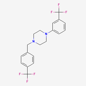 1-[3-(Trifluoromethyl)phenyl]-4-[[4-(trifluoromethyl)phenyl]methyl]piperazine