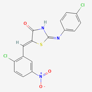 5-(2-chloro-5-nitrobenzylidene)-2-[(4-chlorophenyl)imino]-1,3-thiazolidin-4-one