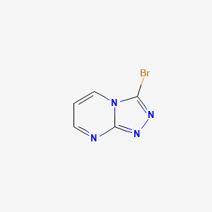 molecular formula C5H3BrN4 B597972 3-Bromo-[1,2,4]triazolo[4,3-a]pyrimidine CAS No. 1263286-57-2