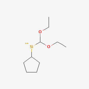 molecular formula C10H22O2Si B597973 Cyclopentyldiethoxy(methyl)silane CAS No. 1352124-10-7