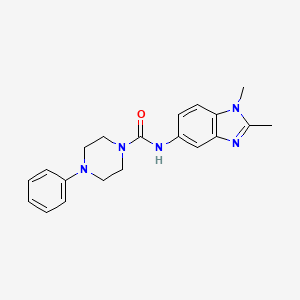 N-(1,2-dimethyl-1H-benzimidazol-5-yl)-4-phenyl-1-piperazinecarboxamide