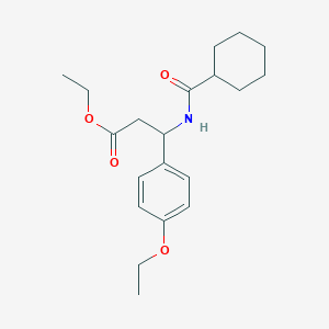 ethyl 3-[(cyclohexylcarbonyl)amino]-3-(4-ethoxyphenyl)propanoate