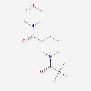 4-{[1-(2,2-dimethylpropanoyl)-3-piperidinyl]carbonyl}morpholine