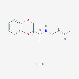 N-[1-(2,3-dihydro-1,4-benzodioxin-2-yl)ethyl]-2-buten-1-amine hydrochloride