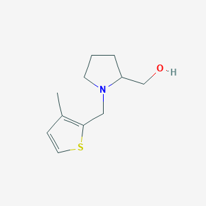 molecular formula C11H17NOS B5979784 {1-[(3-methyl-2-thienyl)methyl]-2-pyrrolidinyl}methanol 