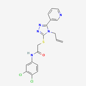 2-{[4-allyl-5-(3-pyridinyl)-4H-1,2,4-triazol-3-yl]thio}-N-(3,4-dichlorophenyl)acetamide