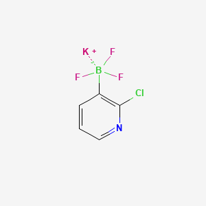 molecular formula C5H3BClF3KN B597984 Potassium (2-chloropyridin-3-yl)trifluoroborate CAS No. 1201899-19-5