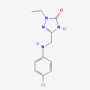 5-{[(4-chlorophenyl)amino]methyl}-2-ethyl-2,4-dihydro-3H-1,2,4-triazol-3-one