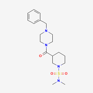 3-[(4-benzyl-1-piperazinyl)carbonyl]-N,N-dimethyl-1-piperidinesulfonamide