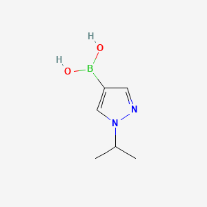 molecular formula C6H11BN2O2 B597992 (1-Isopropyl-1H-pyrazol-4-yl)boronic acid CAS No. 1201643-90-4