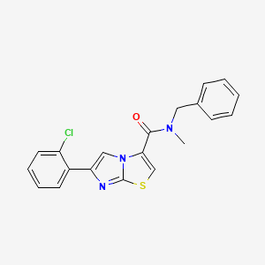 N-benzyl-6-(2-chlorophenyl)-N-methylimidazo[2,1-b][1,3]thiazole-3-carboxamide