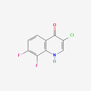 molecular formula C9H4ClF2NO B597994 3-Chloro-7,8-difluoroquinolin-4(1H)-one CAS No. 1204810-01-4