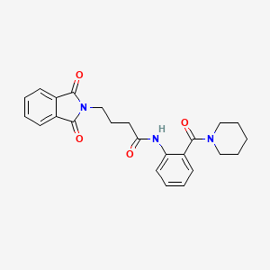 4-(1,3-dioxo-1,3-dihydro-2H-isoindol-2-yl)-N-[2-(1-piperidinylcarbonyl)phenyl]butanamide