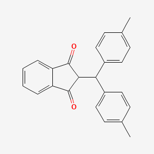 2-[bis(4-methylphenyl)methyl]-1H-indene-1,3(2H)-dione