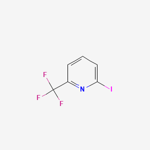 molecular formula C6H3F3IN B597997 2-碘-6-(三氟甲基)吡啶 CAS No. 100366-74-3