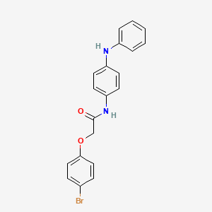 molecular formula C20H17BrN2O2 B5979972 N-(4-anilinophenyl)-2-(4-bromophenoxy)acetamide 