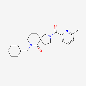 7-(cyclohexylmethyl)-2-[(6-methyl-2-pyridinyl)carbonyl]-2,7-diazaspiro[4.5]decan-6-one