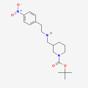 tert-Butyl 3-({[2-(4-nitrophenyl)ethyl]amino}methyl)piperidine-1-carboxylate