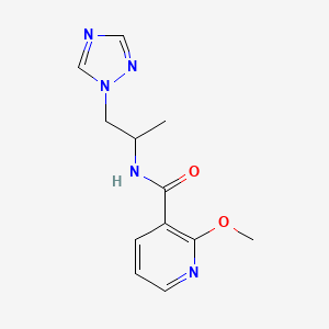 2-methoxy-N-[1-methyl-2-(1H-1,2,4-triazol-1-yl)ethyl]nicotinamide