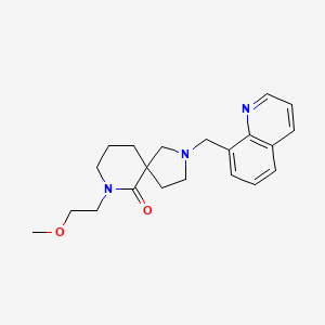 7-(2-methoxyethyl)-2-(8-quinolinylmethyl)-2,7-diazaspiro[4.5]decan-6-one