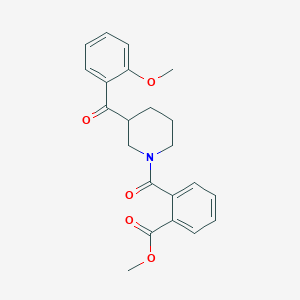 methyl 2-{[3-(2-methoxybenzoyl)-1-piperidinyl]carbonyl}benzoate