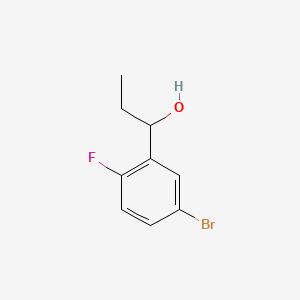 molecular formula C9H10BrFO B598005 1-(5-溴-2-氟苯基)丙醇 CAS No. 1197943-64-8
