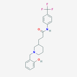 3-[1-(2-hydroxybenzyl)-3-piperidinyl]-N-[4-(trifluoromethyl)phenyl]propanamide