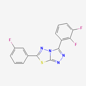 3-(2,3-difluorophenyl)-6-(3-fluorophenyl)[1,2,4]triazolo[3,4-b][1,3,4]thiadiazole