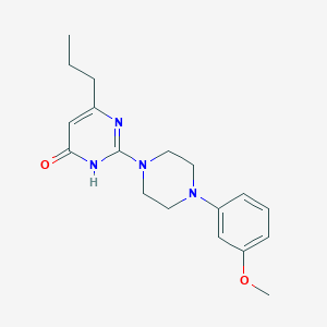 2-[4-(3-methoxyphenyl)-1-piperazinyl]-6-propyl-4(3H)-pyrimidinone