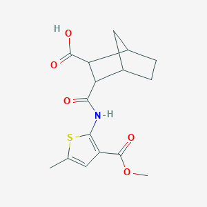 3-({[3-(methoxycarbonyl)-5-methyl-2-thienyl]amino}carbonyl)bicyclo[2.2.1]heptane-2-carboxylic acid