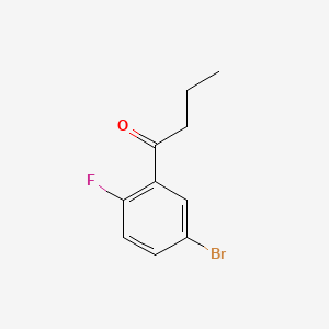 molecular formula C10H10BrFO B598012 1-(5-溴-2-氟苯基)丁酮 CAS No. 1197943-61-5