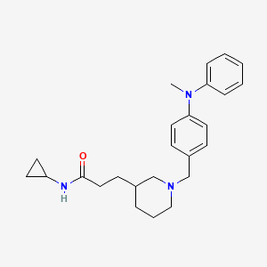 N-cyclopropyl-3-(1-{4-[methyl(phenyl)amino]benzyl}-3-piperidinyl)propanamide