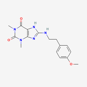 8-{[2-(4-methoxyphenyl)ethyl]amino}-1,3-dimethyl-3,7-dihydro-1H-purine-2,6-dione