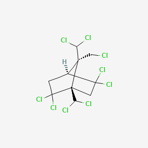 molecular formula C10H9Cl9 B598018 (1S,4S,7R)-2,2,5,5,8,9,9,10,10-Nonachlorobornane CAS No. 154159-06-5