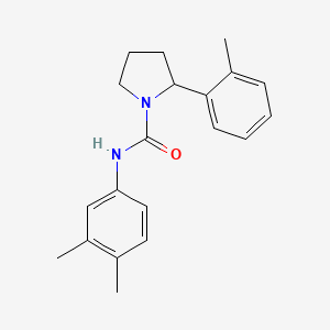 N-(3,4-dimethylphenyl)-2-(2-methylphenyl)-1-pyrrolidinecarboxamide