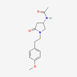 N-{1-[2-(4-methoxyphenyl)ethyl]-5-oxo-3-pyrrolidinyl}acetamide