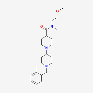 N-(2-methoxyethyl)-N-methyl-1-[1-[(2-methylphenyl)methyl]piperidin-4-yl]piperidine-4-carboxamide