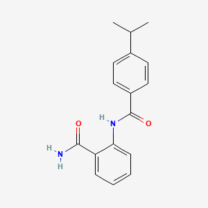 molecular formula C17H18N2O2 B5980217 2-[(4-isopropylbenzoyl)amino]benzamide 