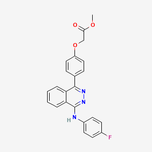 methyl (4-{4-[(4-fluorophenyl)amino]-1-phthalazinyl}phenoxy)acetate