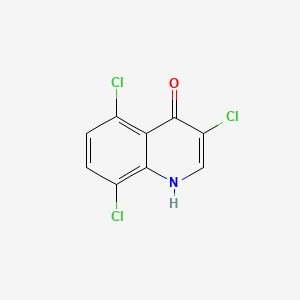 molecular formula C9H4Cl3NO B598025 3,5,8-Trichloroquinolin-4(1H)-one CAS No. 1204811-43-7