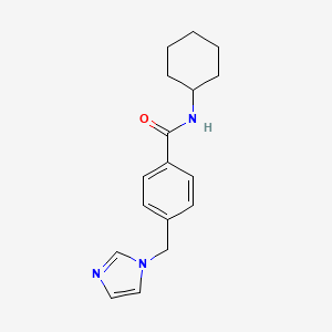 N-cyclohexyl-4-(1H-imidazol-1-ylmethyl)benzamide