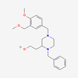 2-{1-benzyl-4-[4-methoxy-3-(methoxymethyl)benzyl]-2-piperazinyl}ethanol