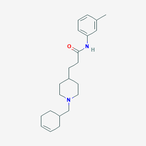 3-[1-(3-cyclohexen-1-ylmethyl)-4-piperidinyl]-N-(3-methylphenyl)propanamide