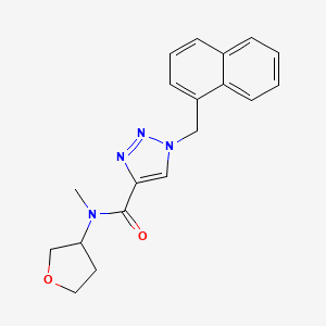 N-methyl-1-(1-naphthylmethyl)-N-(tetrahydro-3-furanyl)-1H-1,2,3-triazole-4-carboxamide