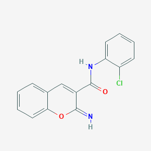 molecular formula C16H11ClN2O2 B5980317 N-(2-氯苯基)-2-亚氨基-2H-色烯-3-甲酰胺 