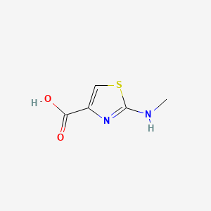 molecular formula C5H6N2O2S B598034 2-(甲基氨基)-1,3-噻唑-4-羧酸 CAS No. 1199216-02-8