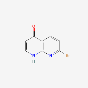molecular formula C8H5BrN2O B598036 7-溴-1,8-萘啶-4(1H)-酮 CAS No. 1198413-17-0