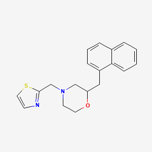 2-(1-naphthylmethyl)-4-(1,3-thiazol-2-ylmethyl)morpholine