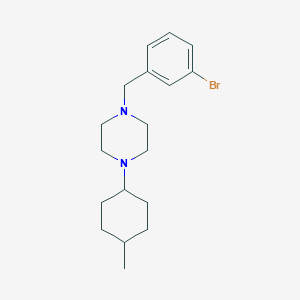 molecular formula C18H27BrN2 B5980367 1-(3-bromobenzyl)-4-(4-methylcyclohexyl)piperazine 